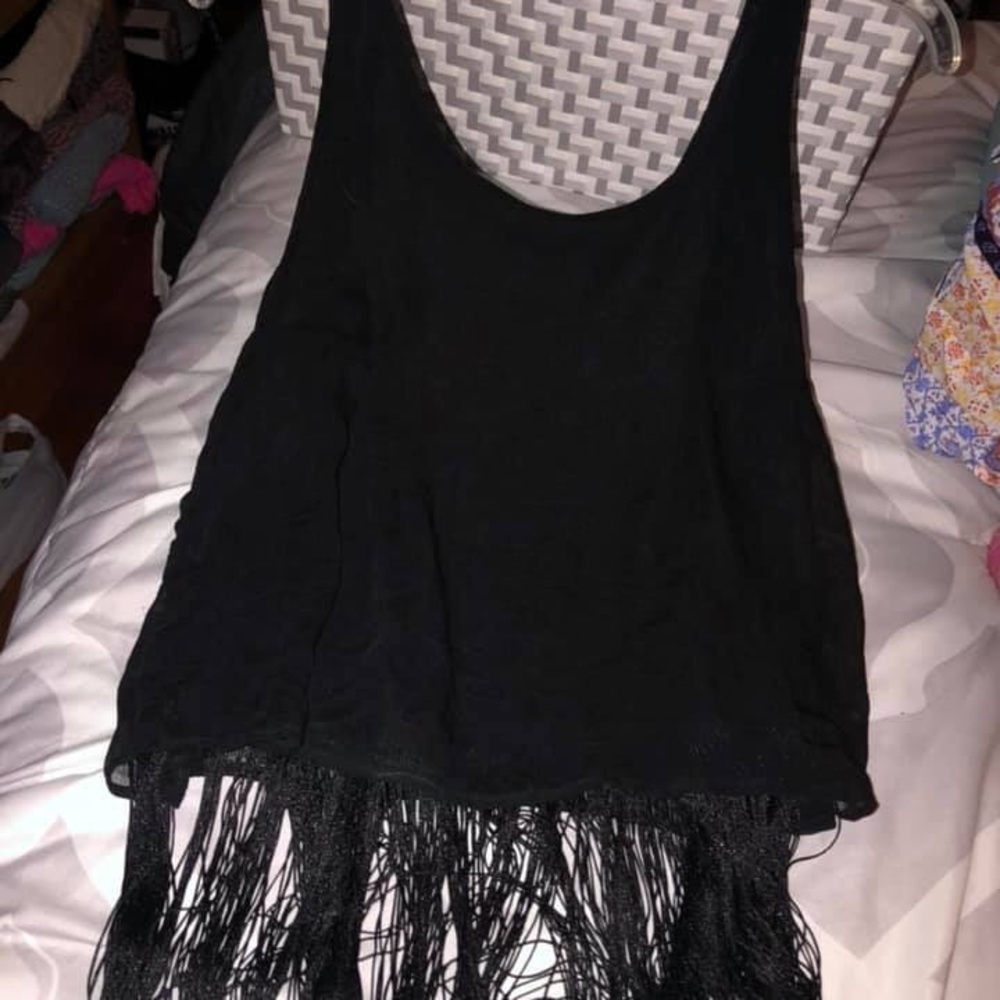 black tank top
